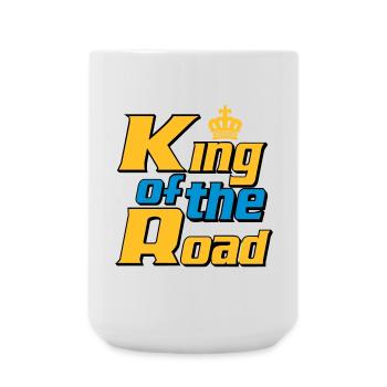 LKW Fahrer,LKW ,Trucker Fun King of the Road (25) - Große Tasse 440 ml - Weiß - Vorne