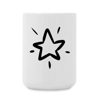 Sternen Solo - Große Tasse 440 ml - Weiß - Vorne