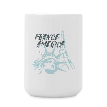 Fusion FranceAmerica - Grande tasse 440 ml - blanc - Devant