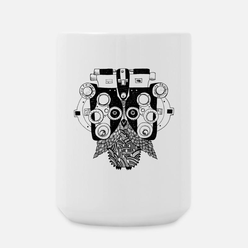 Phoropter owl - Grande tasse 440 ml - blanc