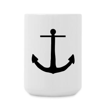 ancre - Grande tasse 440 ml - blanc - Devant