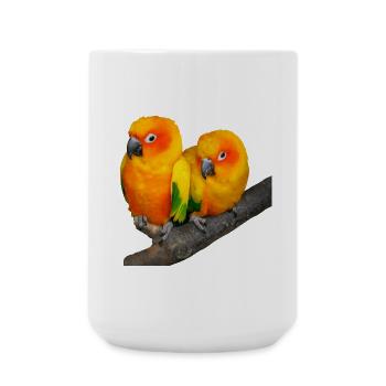 Vögel - Große Tasse 440 ml - Weiß - Vorne