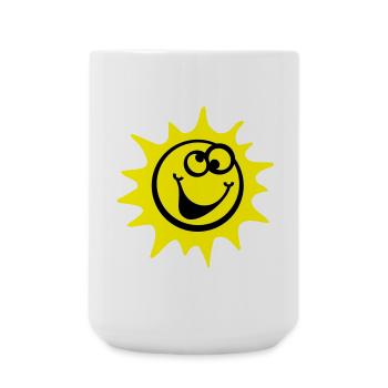 sun 2c comic style - Large Mug 440 ml - white - Front