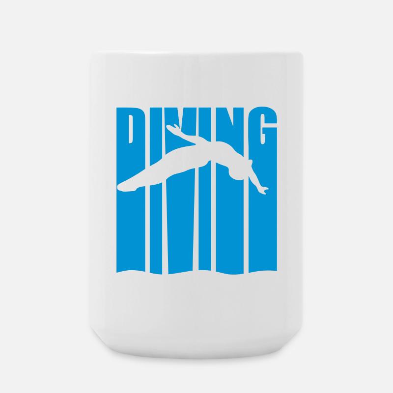 High diving - Large Mug 440 ml - white