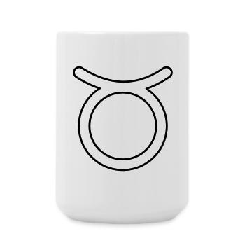 Taurus zodiac constellation zodiac sign - Large Mug 440 ml - white - Front