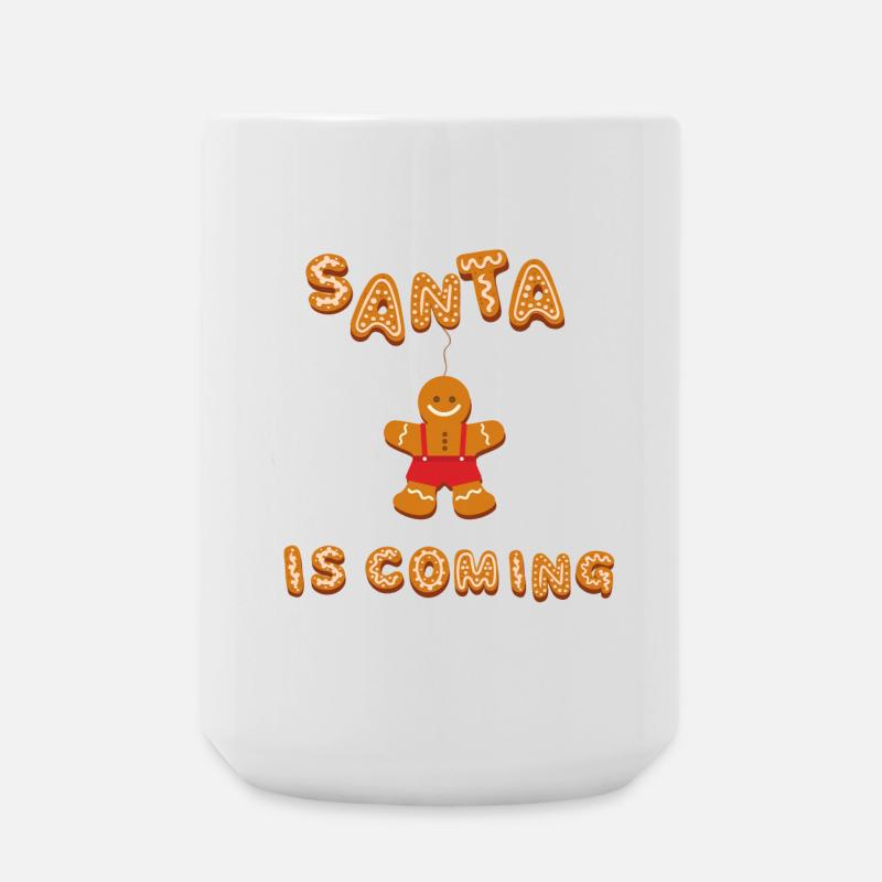 Le Père Noël arrive - Grande tasse 440 ml - blanc