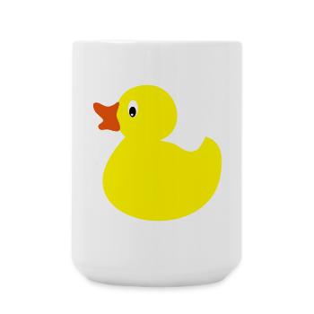 rubber duck - Large Mug 440 ml - white - Front