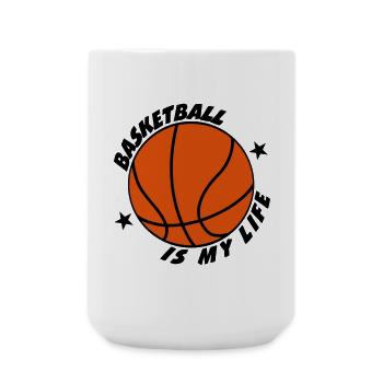 Basketball - Large Mug 440 ml - white - Front