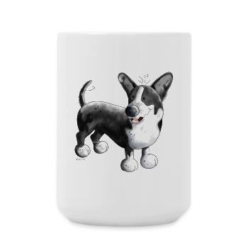 Welsh Corgi Cardigan - Große Tasse 440 ml - Weiß - Vorne