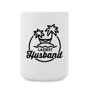 Laziest husband - Grande tasse 440 ml - blanc - Devant