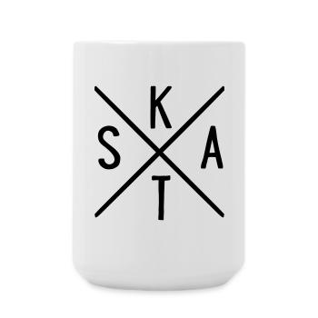 SKAT - Große Tasse 440 ml - Weiß - Vorne