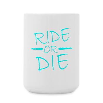 Rouler ou mourir - Grande tasse 440 ml - blanc - Devant