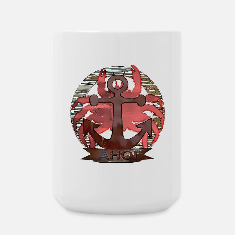 Maritime Crab - Large Mug 440 ml - white