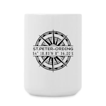 St Peter Ording - Große Tasse 440 ml - Weiß - Vorne