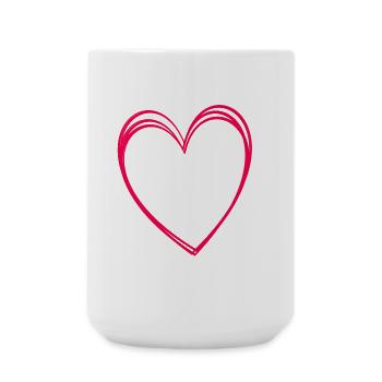 I love Gaurin buste - Grande tasse 440 ml - blanc - Devant