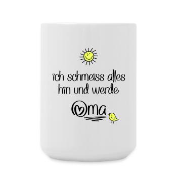 lustige Sprüche für Oma - Große Tasse 440 ml - Weiß - Vorne