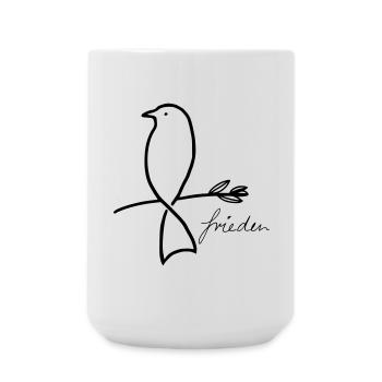 Frieden - Große Tasse 440 ml - Weiß - Vorne