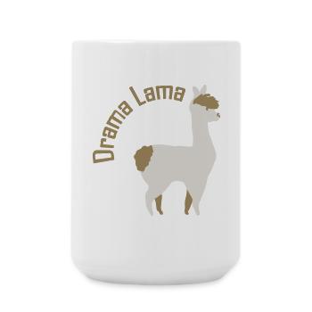 Dramalama - Große Tasse 440 ml - Weiß - Vorne