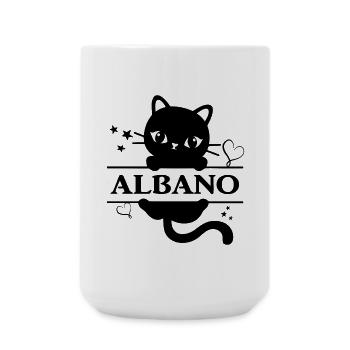 t-shirt Albano t-shirt idée cadeau - Grande tasse 440 ml - blanc - Devant