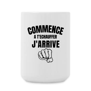 bagarre, se bagarrer, bagarreur, faire la bagarre - Grande tasse 440 ml - blanc - Devant
