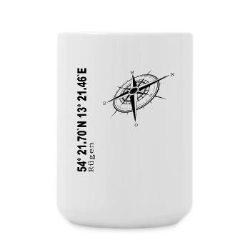 Rügen - Große Tasse 440 ml - Weiß - Vorne