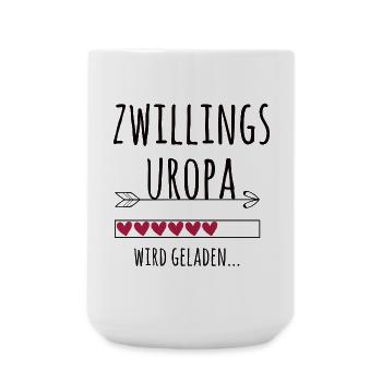 werdender Zwillingsuropa Schwangerschaft Zwillinge - Große Tasse 440 ml - Weiß - Vorne