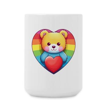 Love is a Bear Necessity - Large Mug 440 ml - white - Front