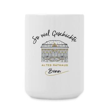 Altes Rathaus Bonn - Große Tasse 440 ml - Weiß - Vorne