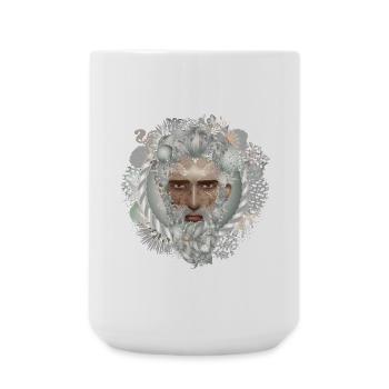 faszinierendes Porträt eines Wassermanns - Große Tasse 440 ml - Weiß - Vorne
