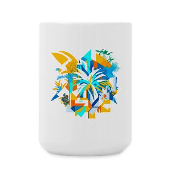 Résumé été - Grande tasse 440 ml - blanc - Devant