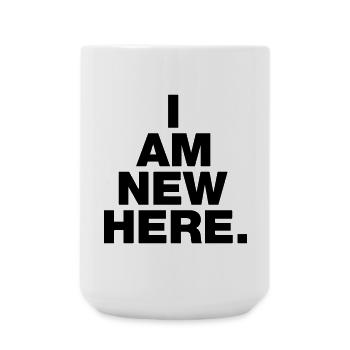 JE SUIS NOUVEAU ICI - Grande tasse 440 ml - blanc - Devant