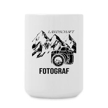 Landschaftsfotograf - Große Tasse 440 ml - Weiß - Vorne