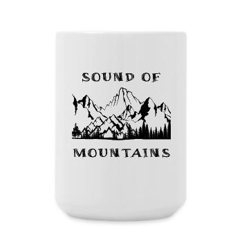 Sound of Mountains - Große Tasse 440 ml - Weiß - Vorne