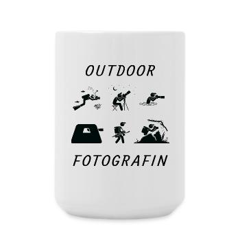 Outdoor Fotografin - Große Tasse 440 ml - Weiß - Vorne