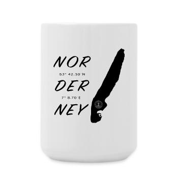 Norderney - Große Tasse 440 ml - Weiß - Vorne