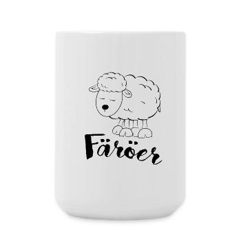 Faroe Islands Sheep - Large Mug 440 ml - white - Front