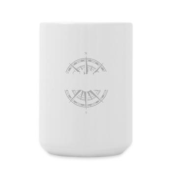 Koordinaten Cottbus - Große Tasse 440 ml - Weiß - Vorne