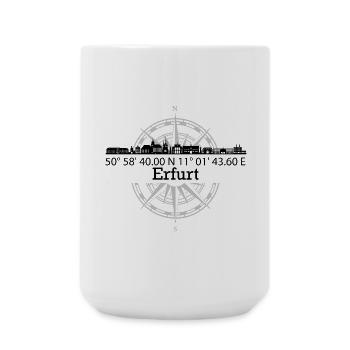 Koordinaten Erfurt - Große Tasse 440 ml - Weiß - Vorne