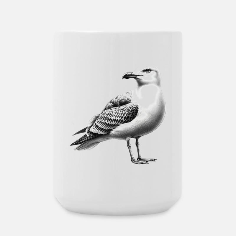 Möwe - Große Tasse 440 ml - Weiß