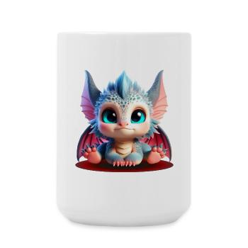 Adorable Baby Dragons | Colorful Chibi Edition - Large Mug 440 ml - white - Front