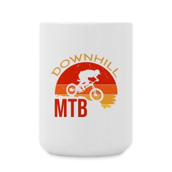 Downhill - Große Tasse 440 ml - Weiß - Vorne