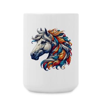 Horse - Large Mug 440 ml - white - Front