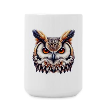 Hibou - Grande tasse 440 ml - blanc - Devant
