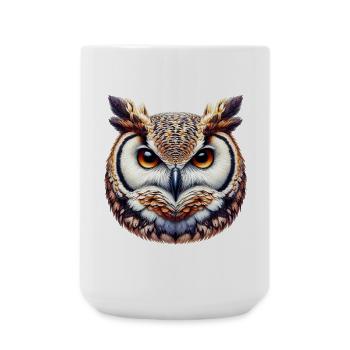 Hibou - Grande tasse 440 ml - blanc - Devant