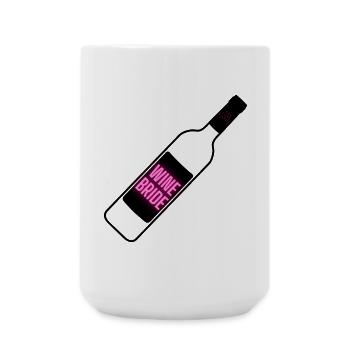 WINE BRIDE - Große Tasse 440 ml - Weiß - Vorne