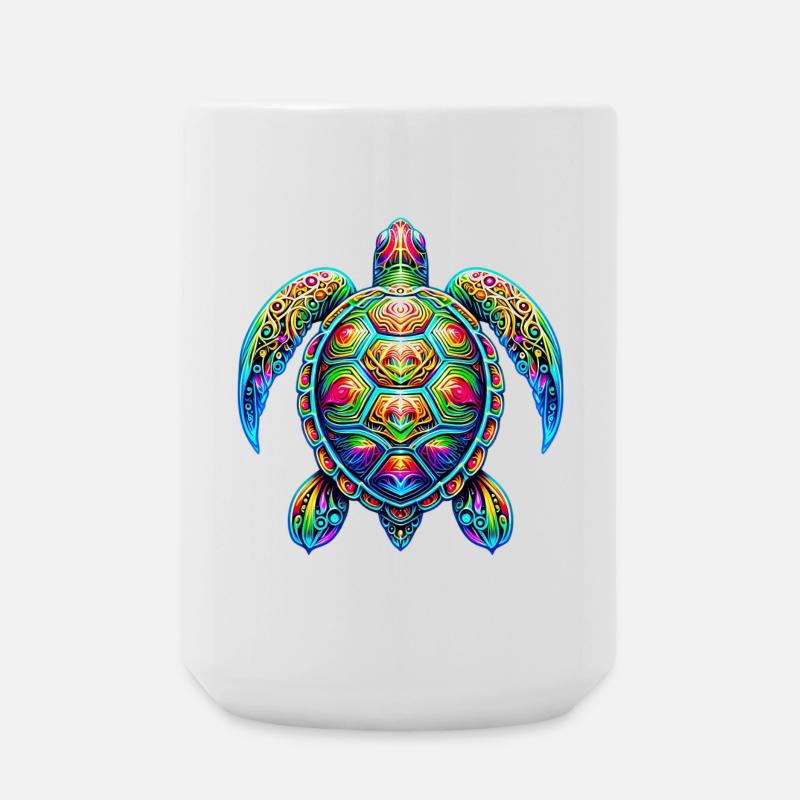 Schildkröte - Große Tasse 440 ml - Weiß