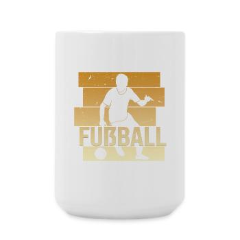 Fußball - Große Tasse 440 ml - Weiß - Vorne