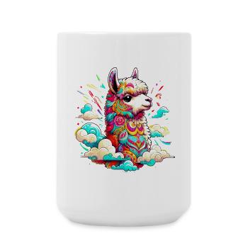 Alpaca - Large Mug 440 ml - white - Front