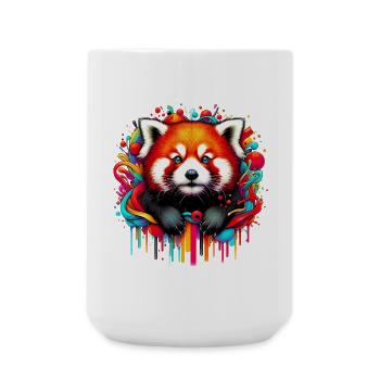 Kleiner Panda - Große Tasse 440 ml - Weiß - Vorne