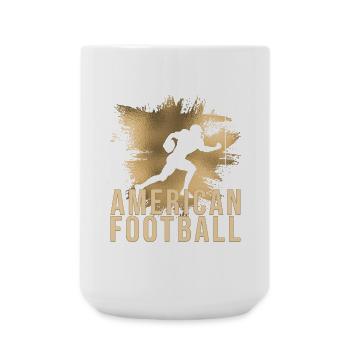 American Football - Große Tasse 440 ml - Weiß - Vorne